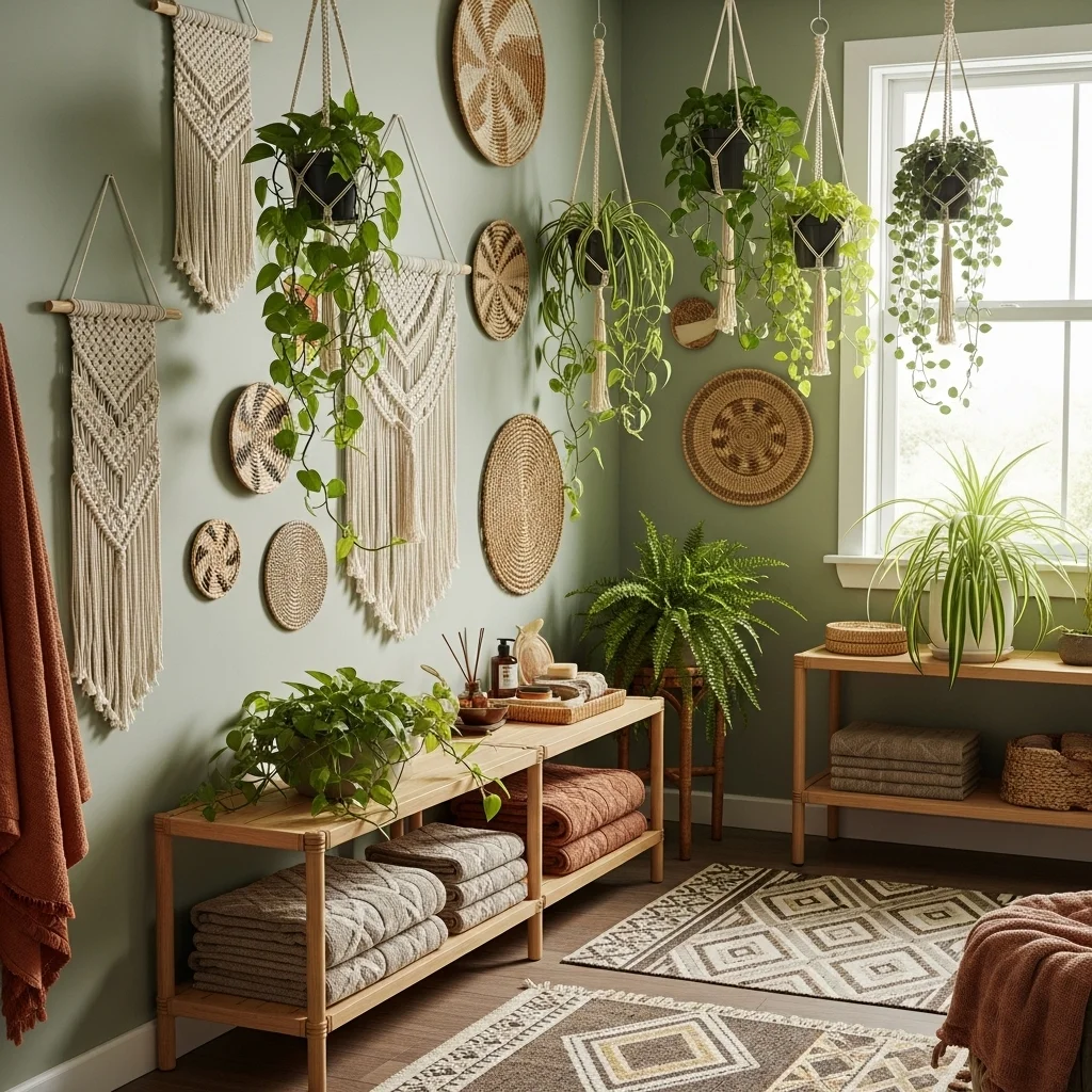 Use Macramé and Woven Wall Hangings