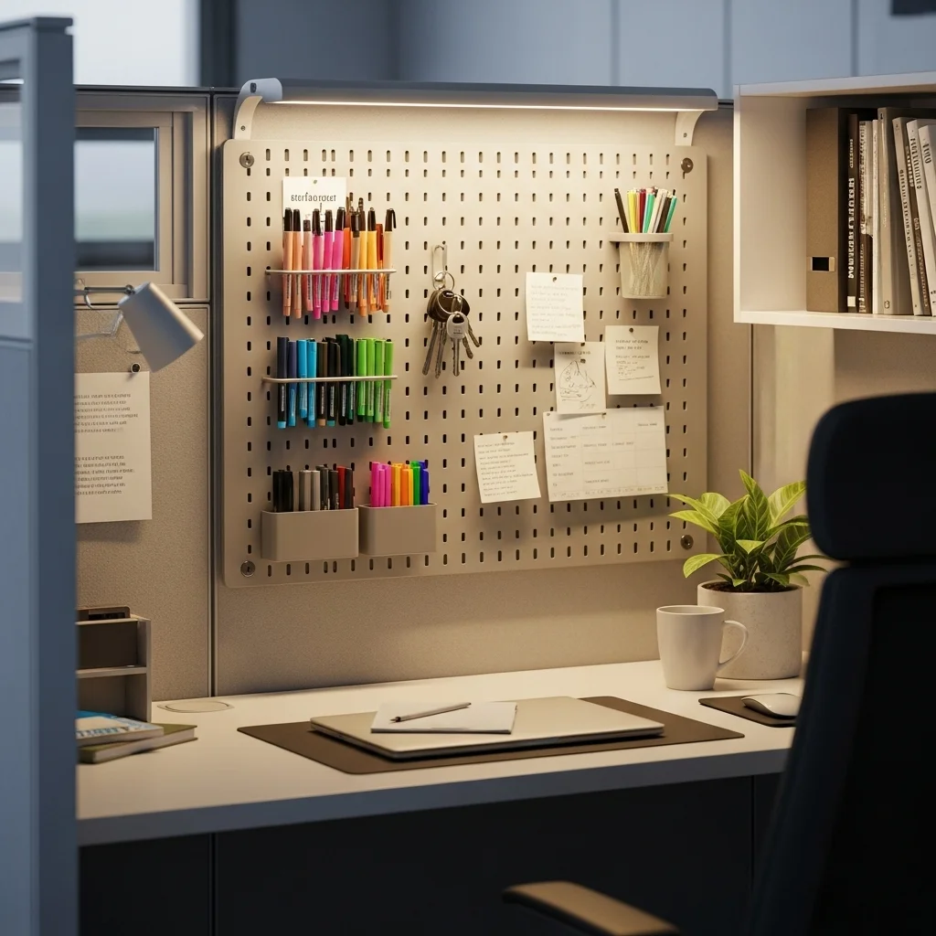 Use Magnetic or Peg Boards for Vertical Organization