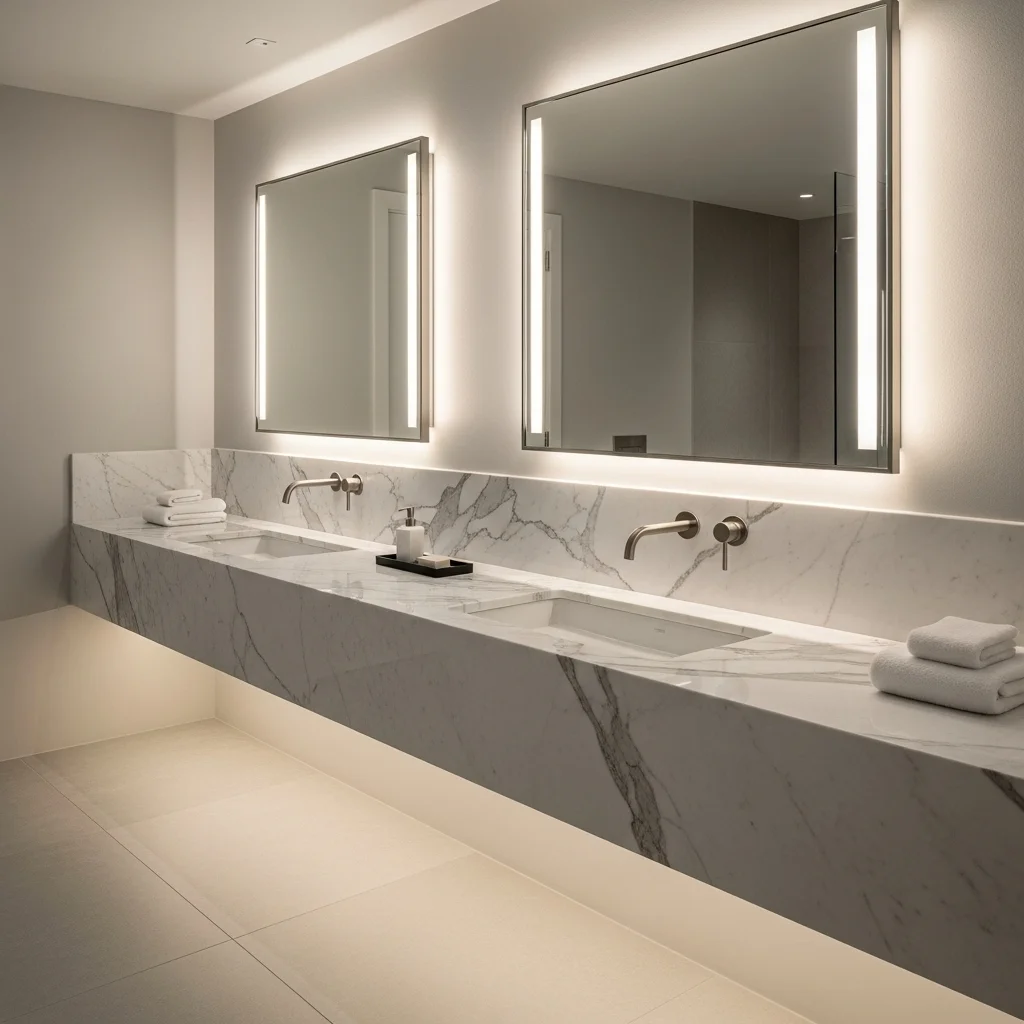 Use Marble or Quartz Countertops