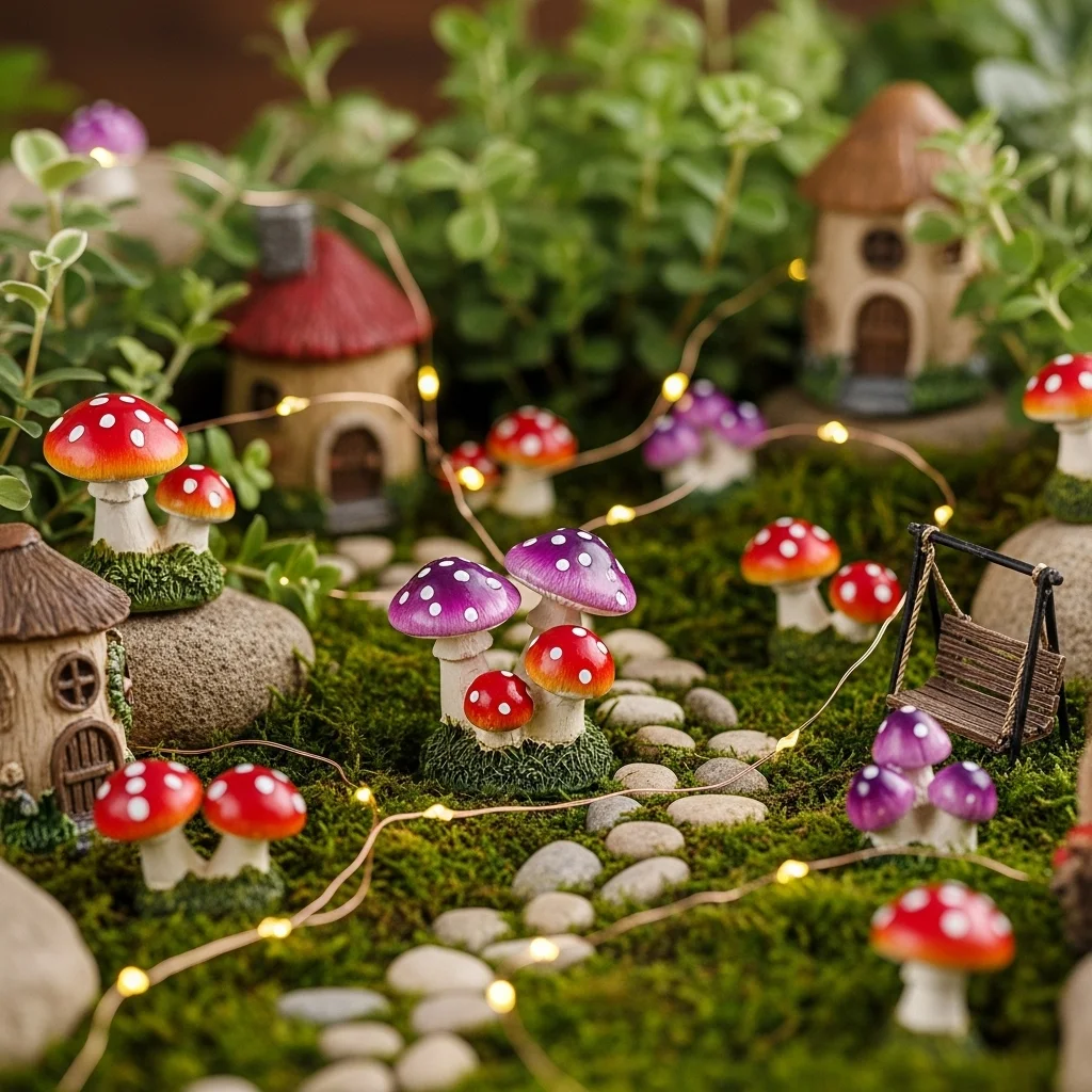 Use Mini Mushrooms as Accents