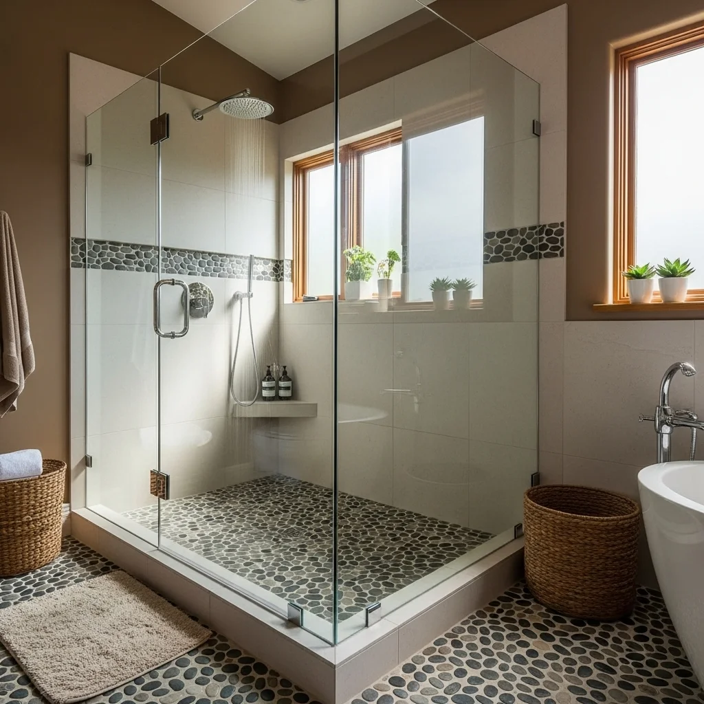 Use Pebble Tile Flooring