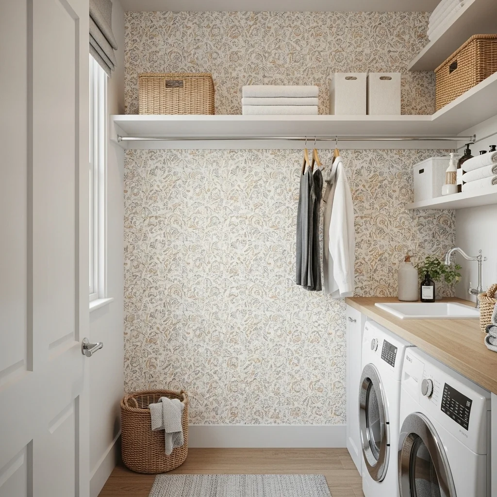  Use Peel-and-Stick Wallpaper for Style