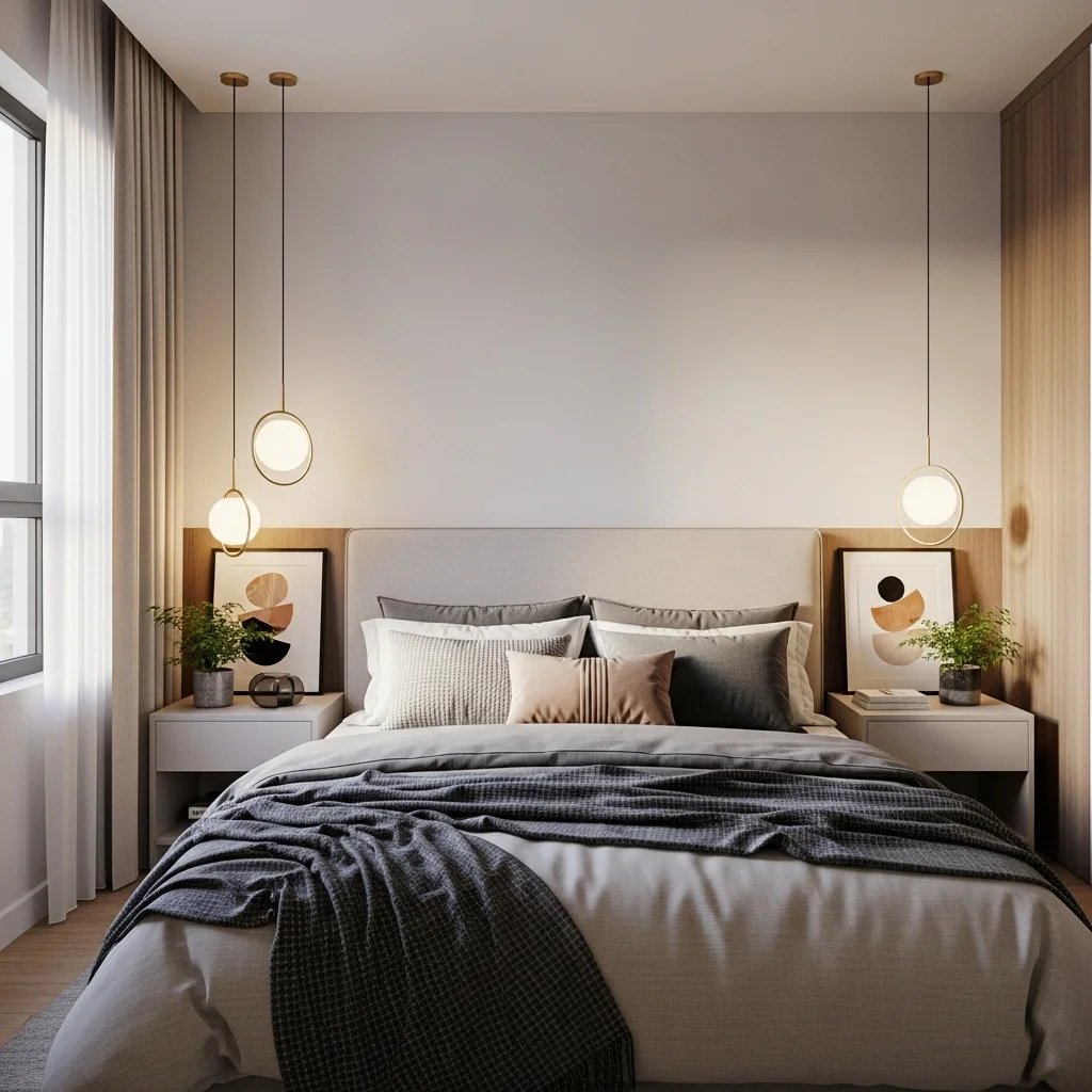 Use Pendant Lights Beside the Bed