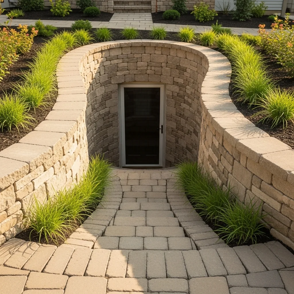 Use Retaining Walls to Shape the Entrance Path