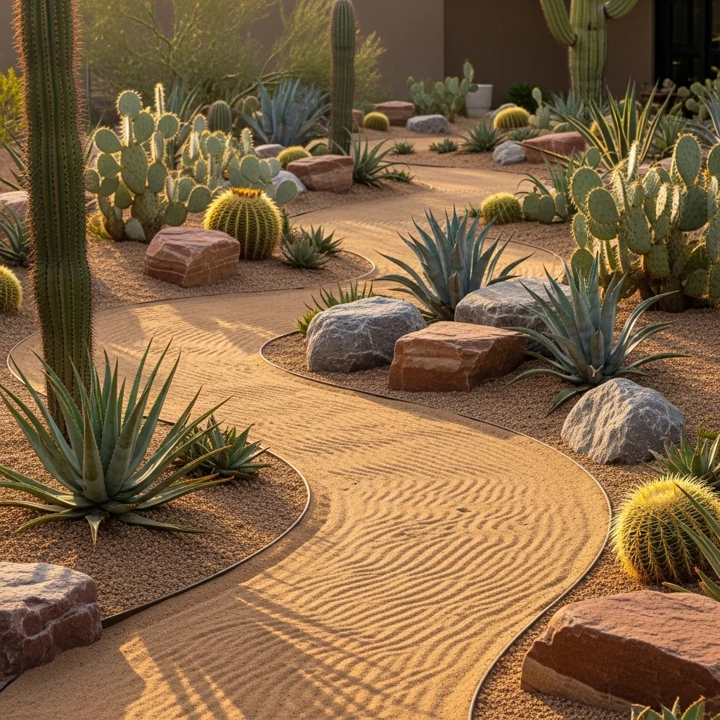  Use Sandy Pathways for Authentic Texture