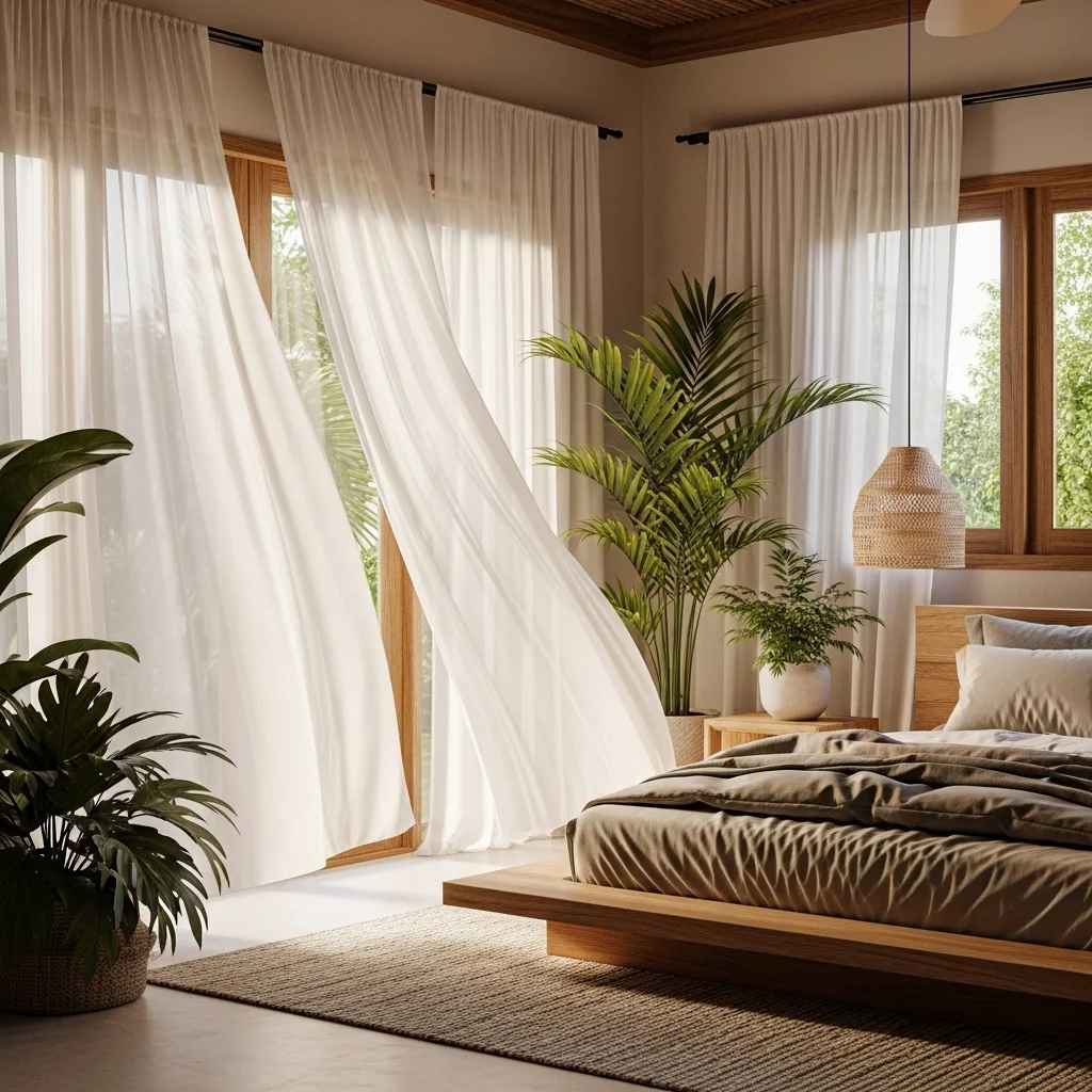 Use Sheer Curtains for an Airy Feel
