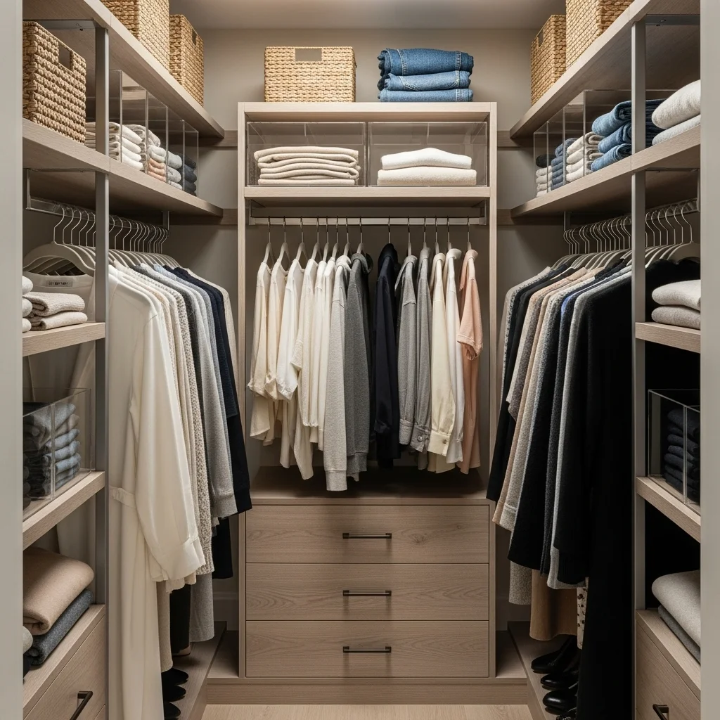 Use Slim Velvet Hangers to Maximize Hanging Space