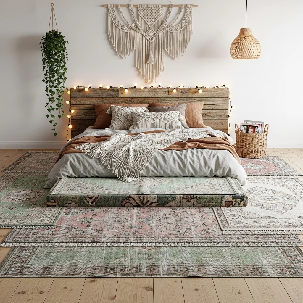 Use Soft Vintage-Inspired Rugs