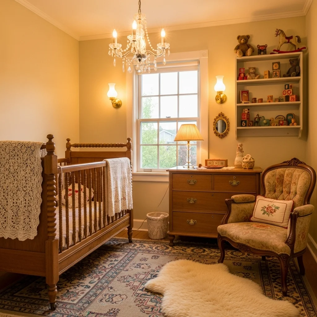 Use Soft, Warm Lighting With Vintage Fixtures