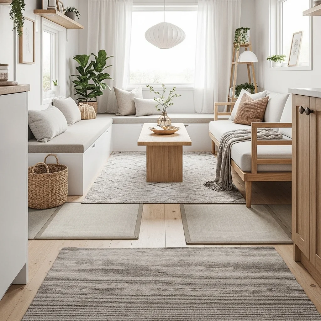 Use Tatami Mats or Area Rugs