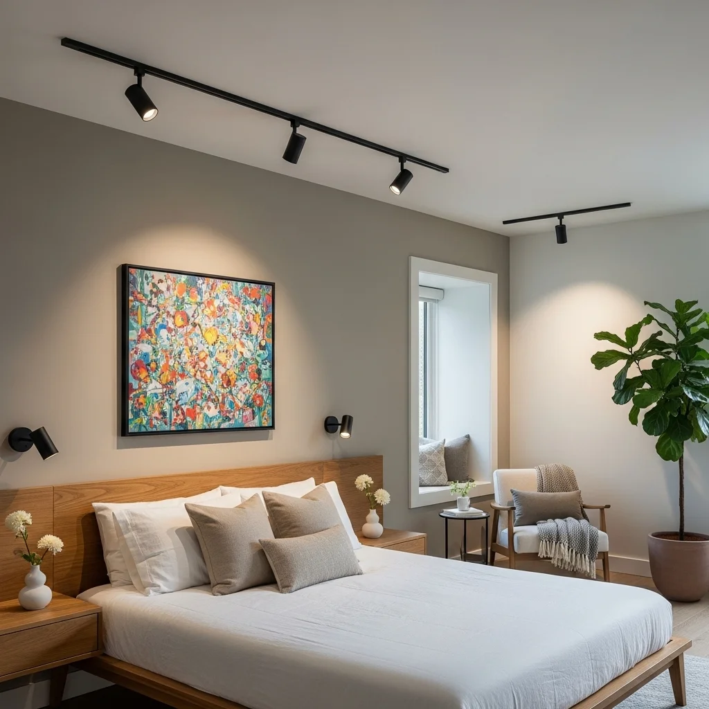 Use Track Lighting for Adjustable Focus