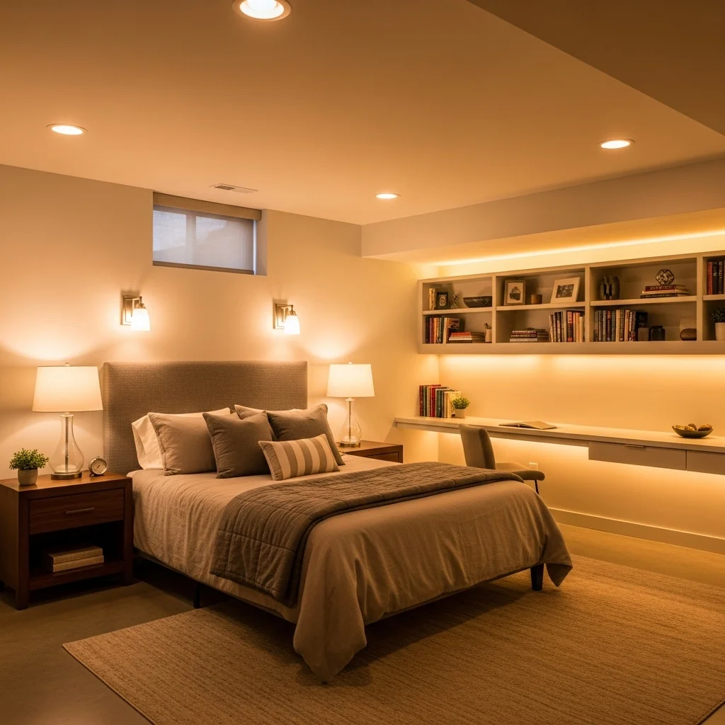 Use Warm Layered Lighting for a Soft Atmosphere