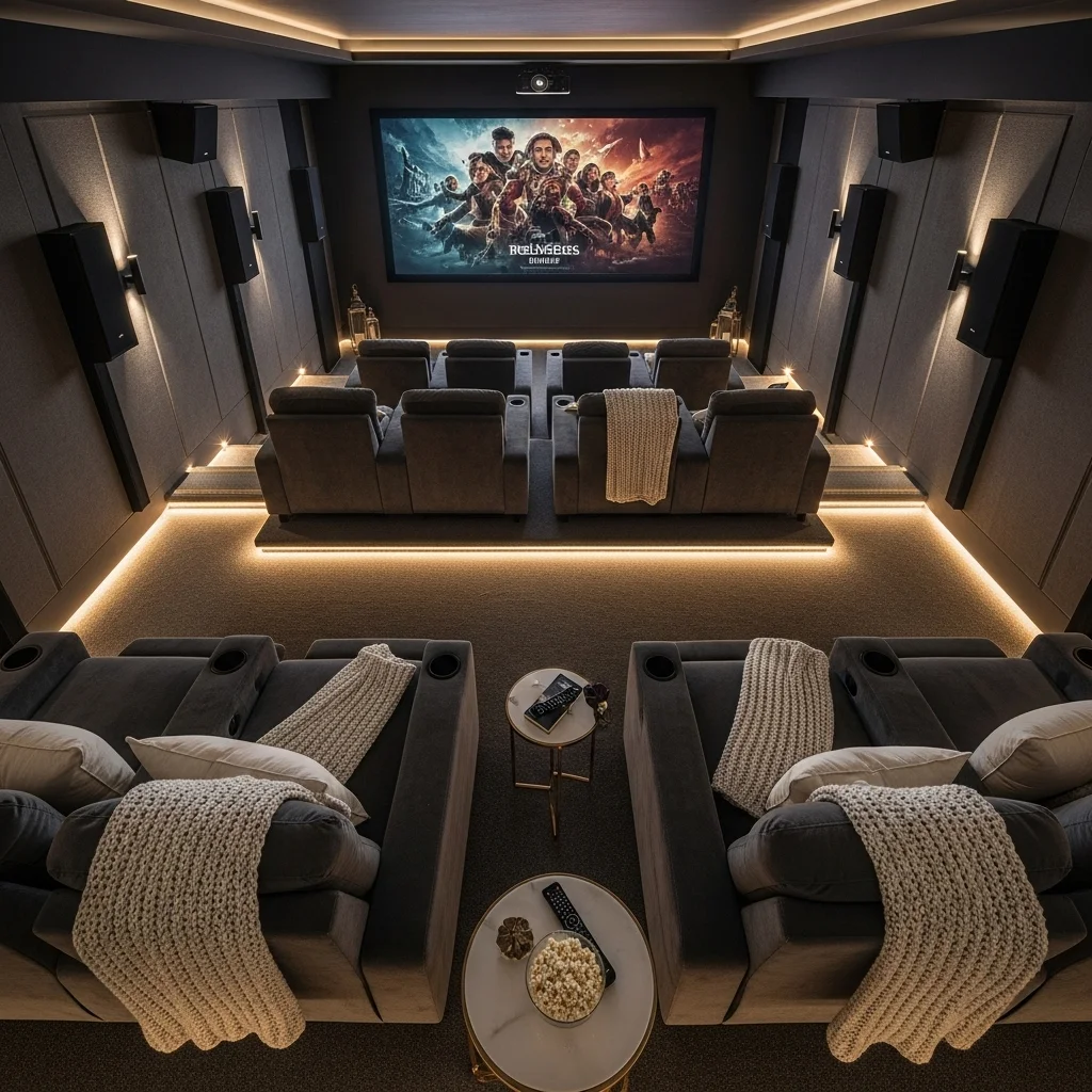 Use a Large Projector Screen for a Real Cinema Experience