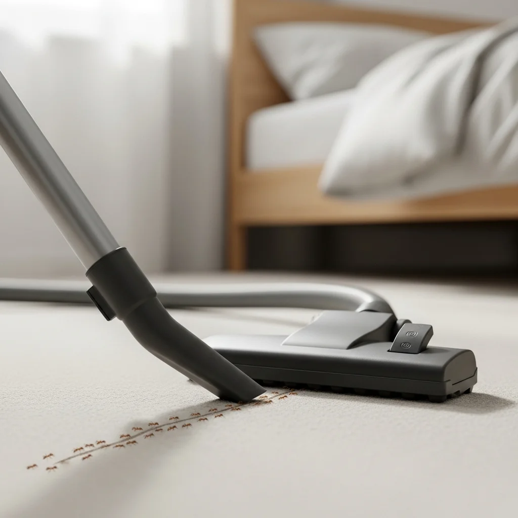 Vacuum Ant Trails and Dispose Immediately