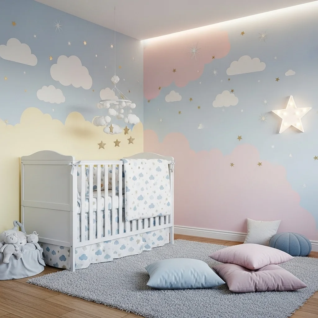  Whimsical Cloud and Star Theme
