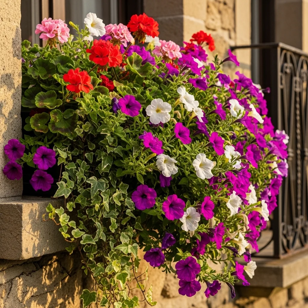 Window-Box Flower Cascade