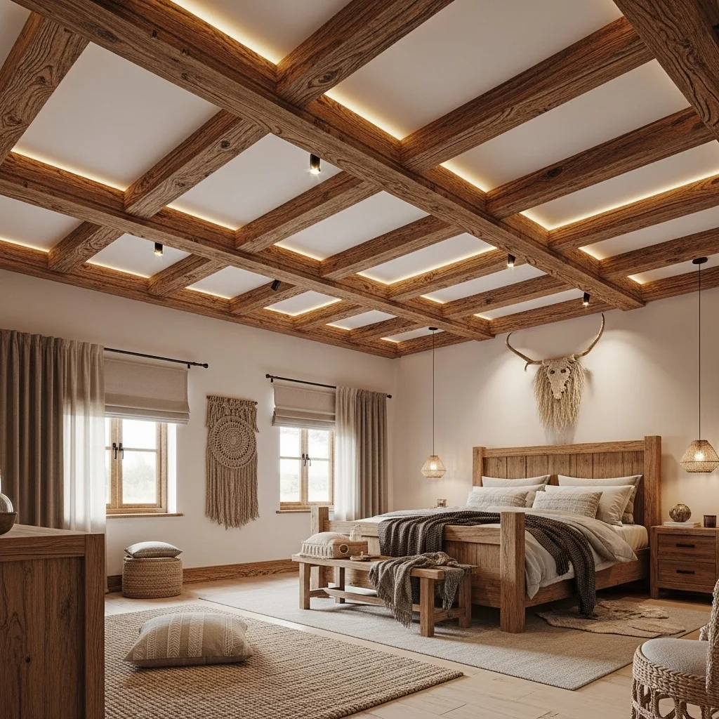 Wooden Beam False Ceiling