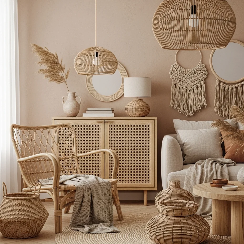  Woven and Rattan Elements
