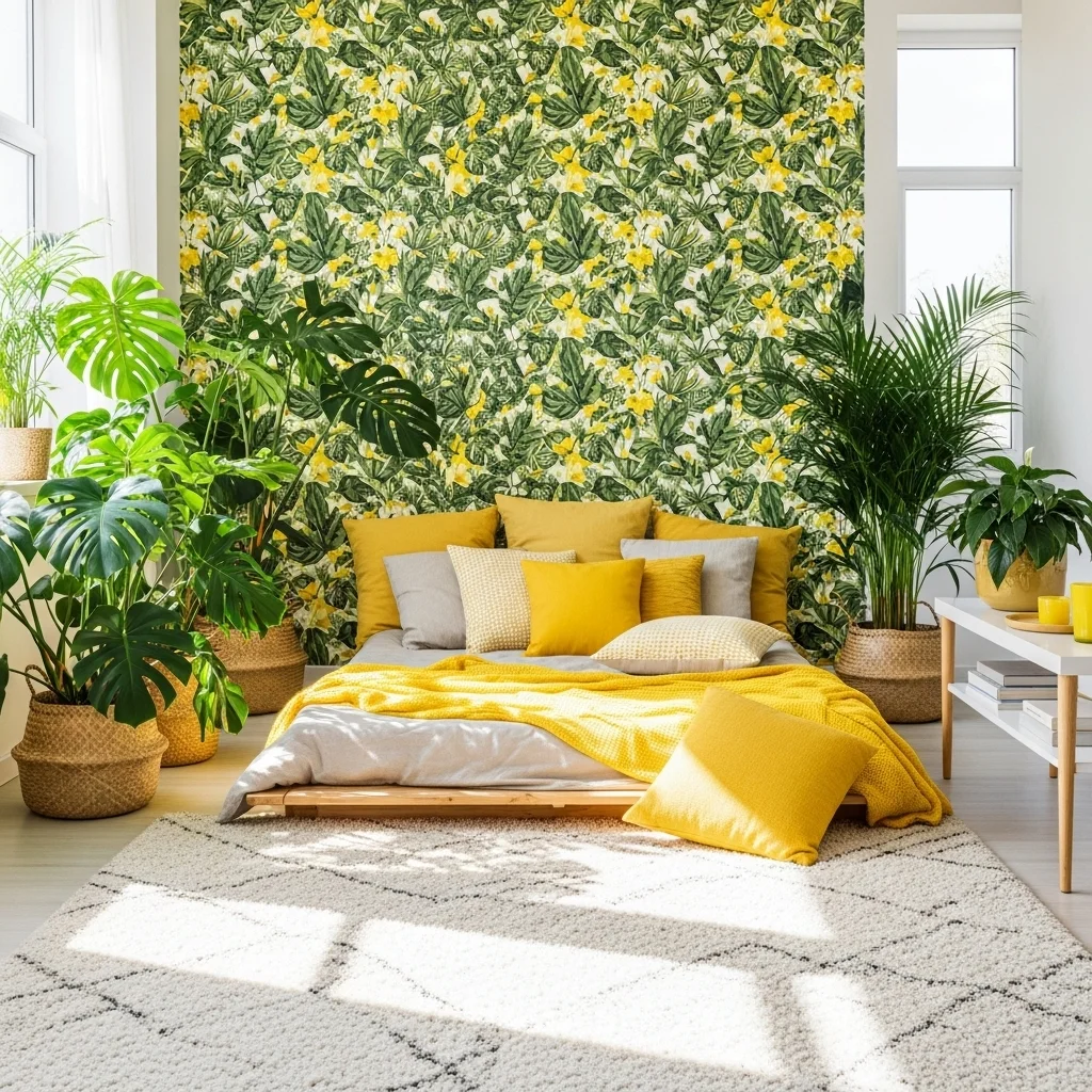 Yellow and Green Tropical Theme