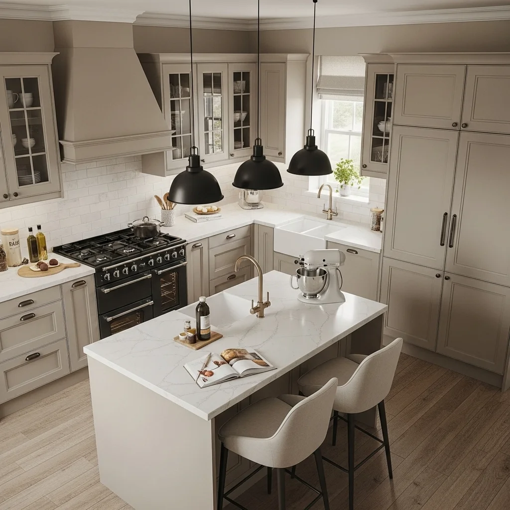 . Add Contrast with Black or Charcoal Accents