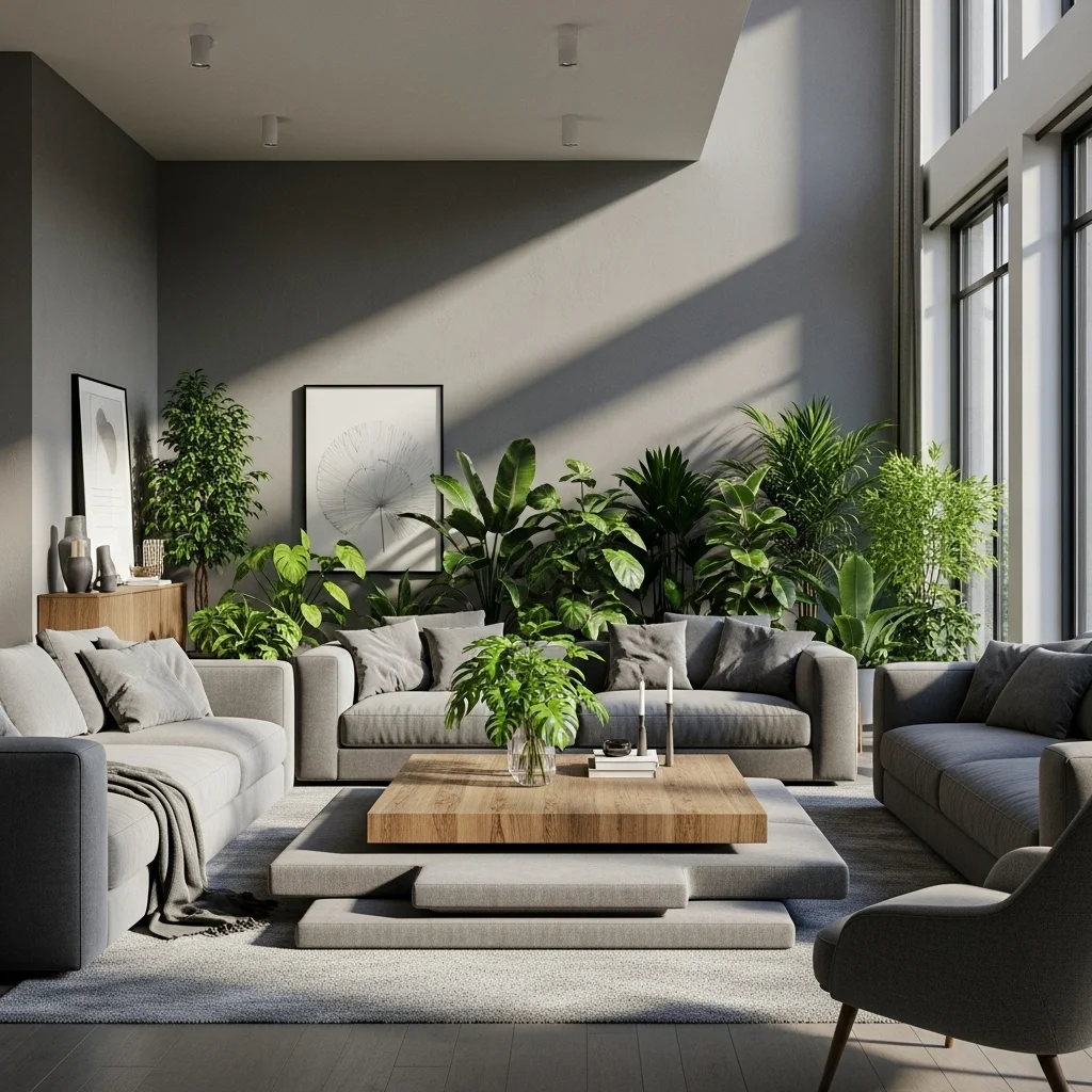 Add Greenery for Contrast