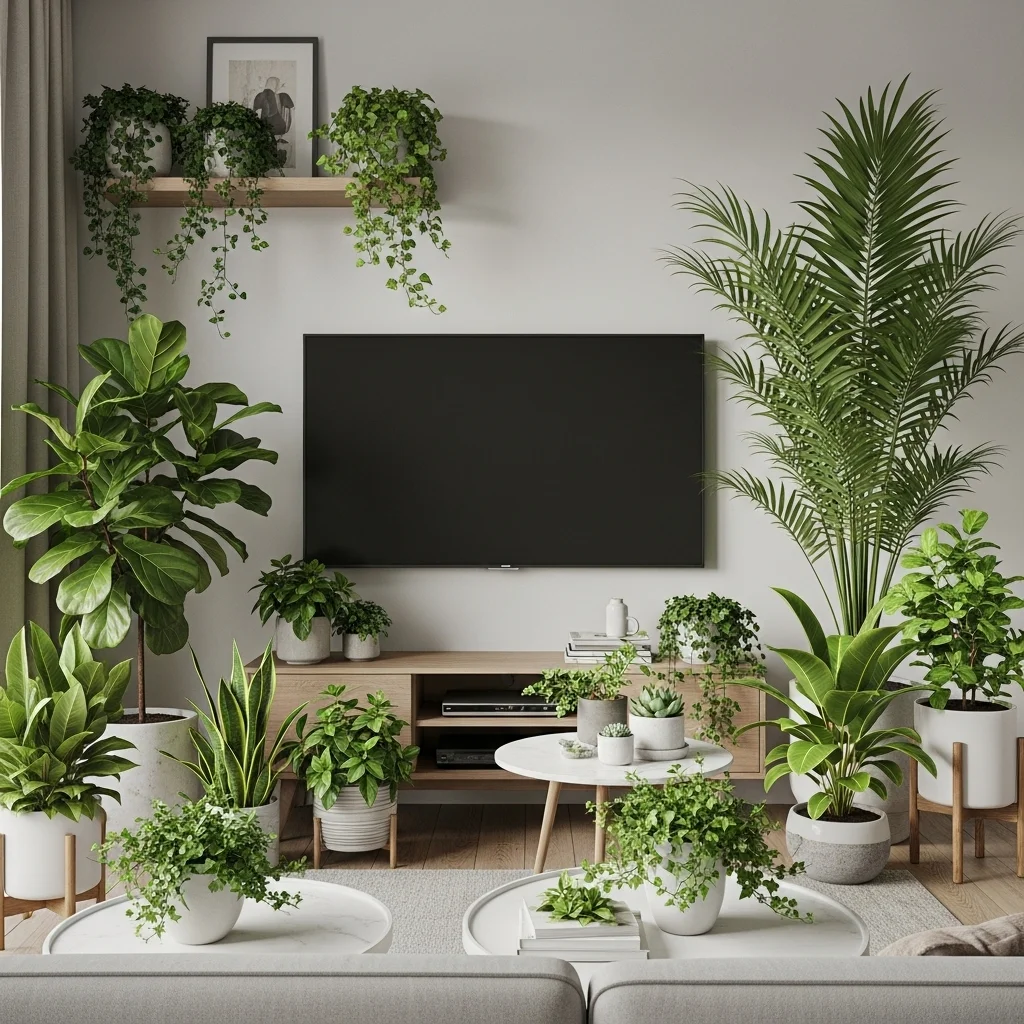 Add Plants to Soften the Space