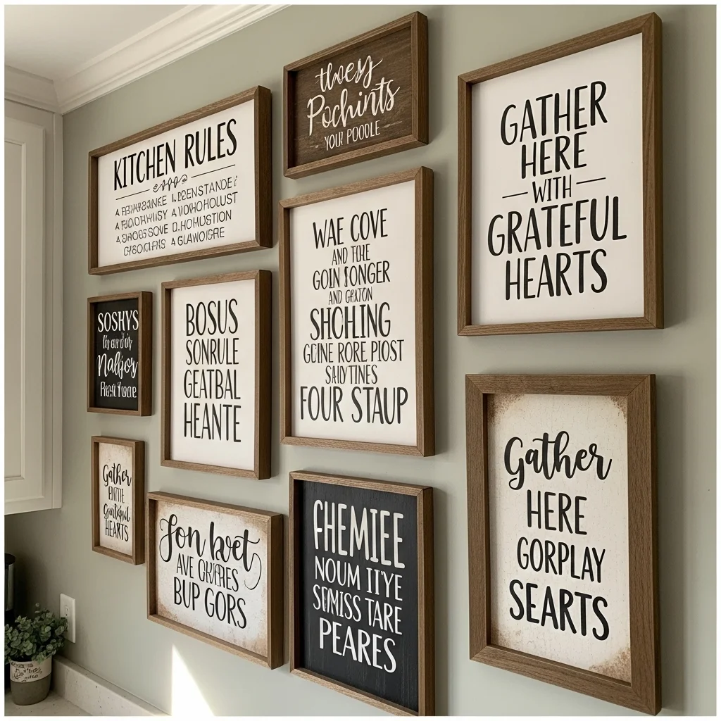 Add Rustic Signs or Quotes