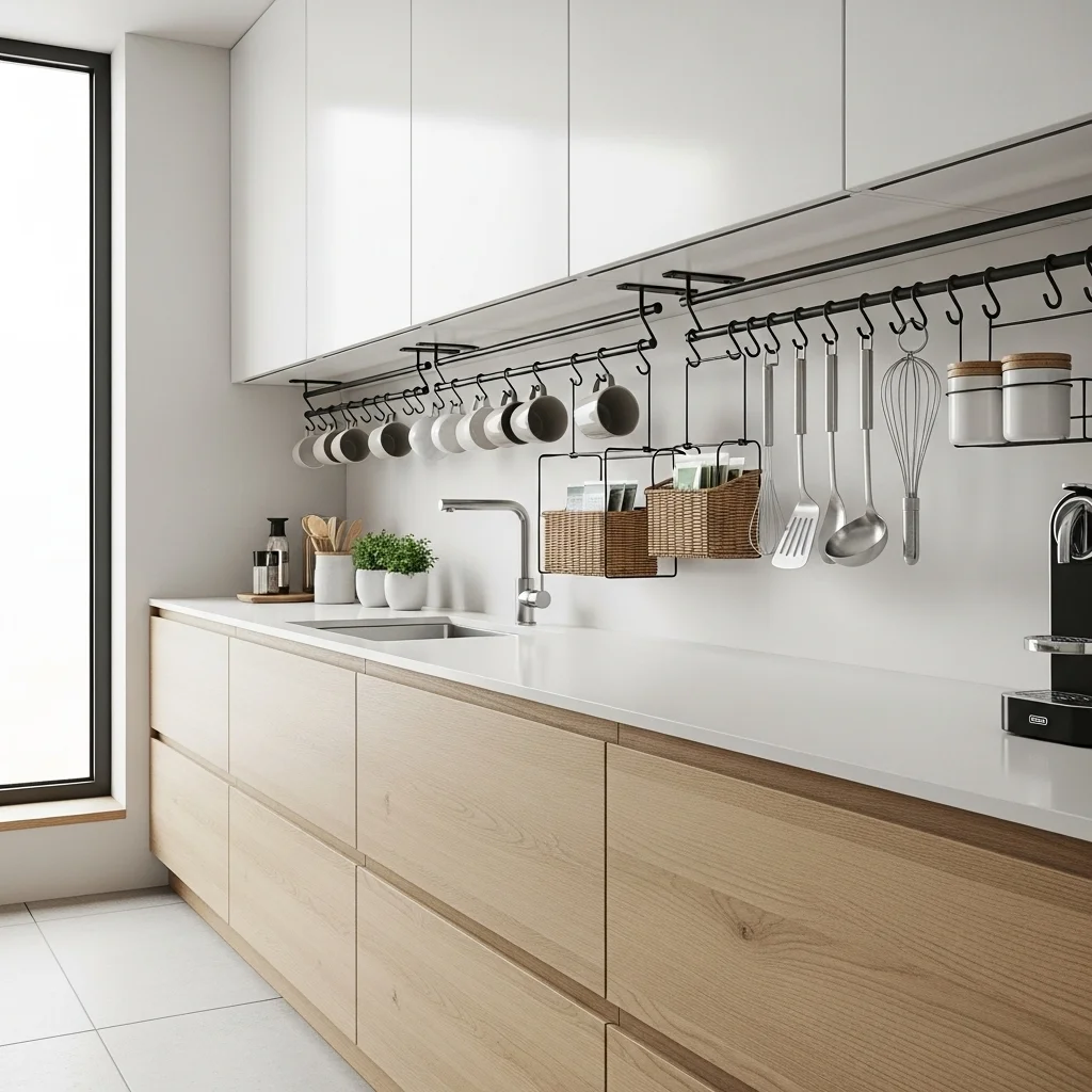  Add Under-Shelf Hanging Storage