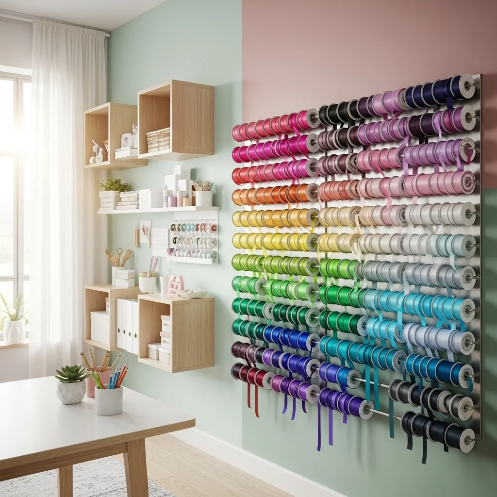 Add Wall-Mounted Ribbon Holders