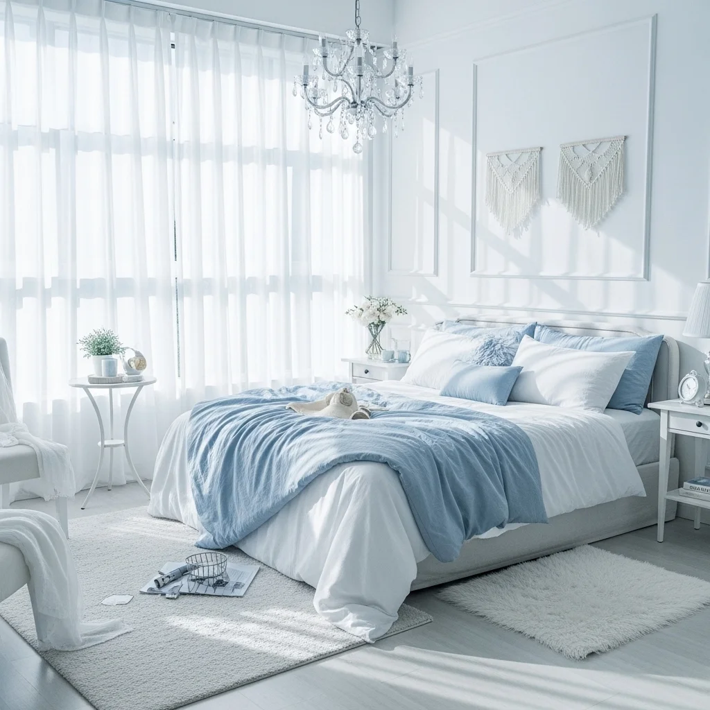 Add White Curtains for Airiness