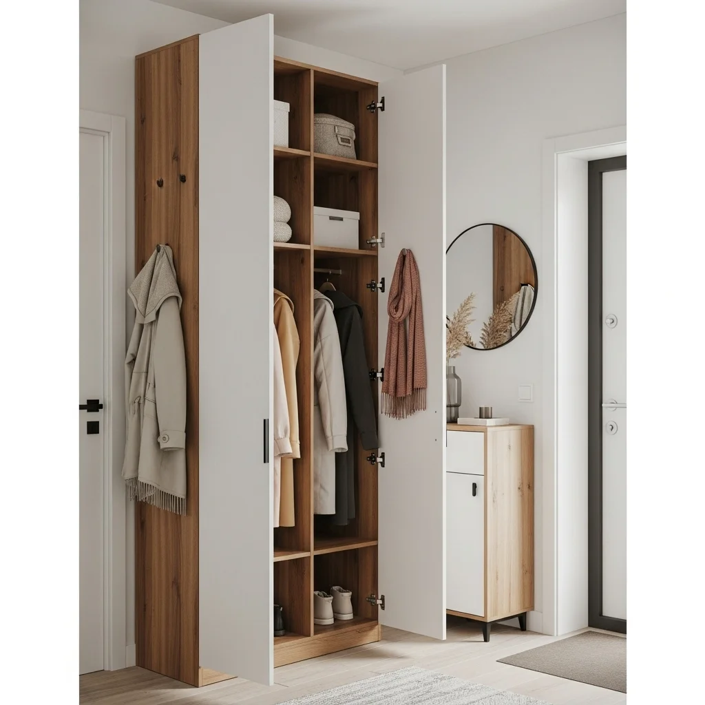 Add a Coat Cabinet for Tidier Storage