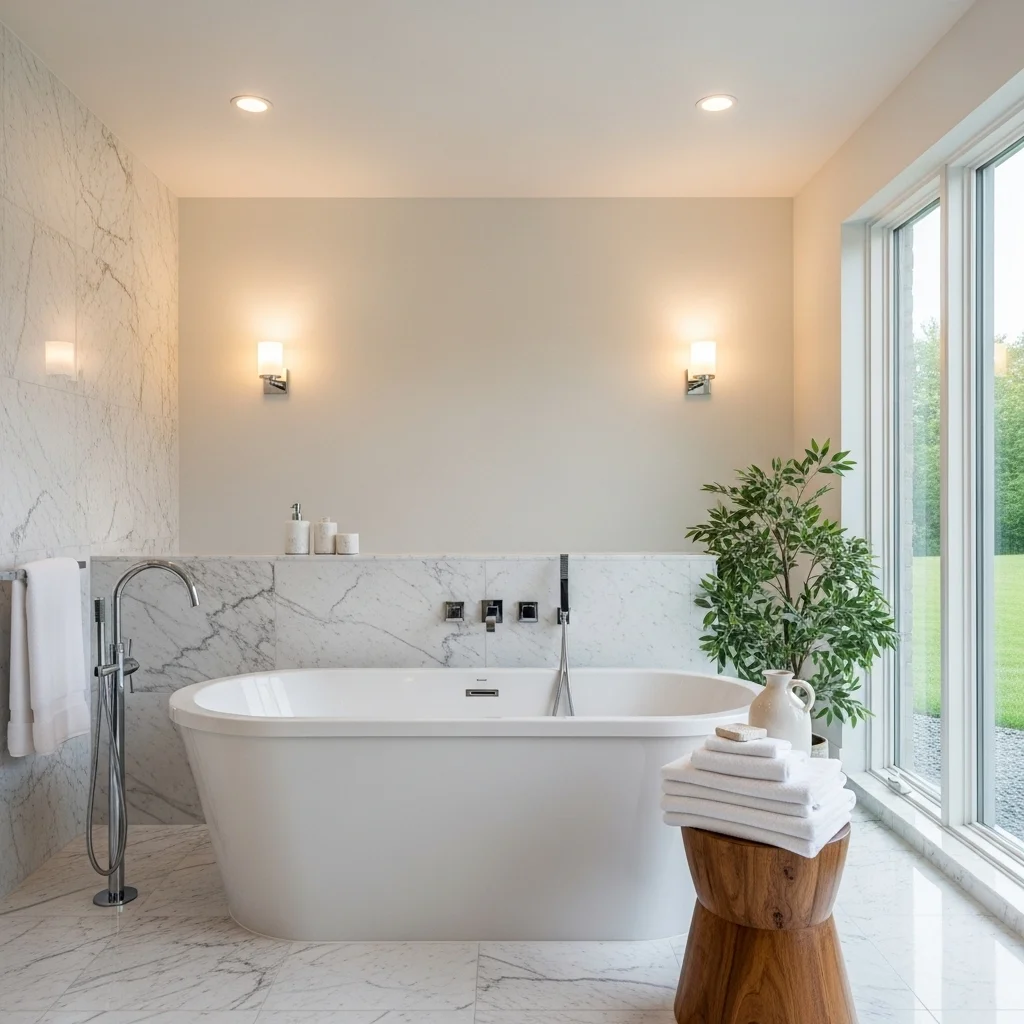 Add a Freestanding Bathtub