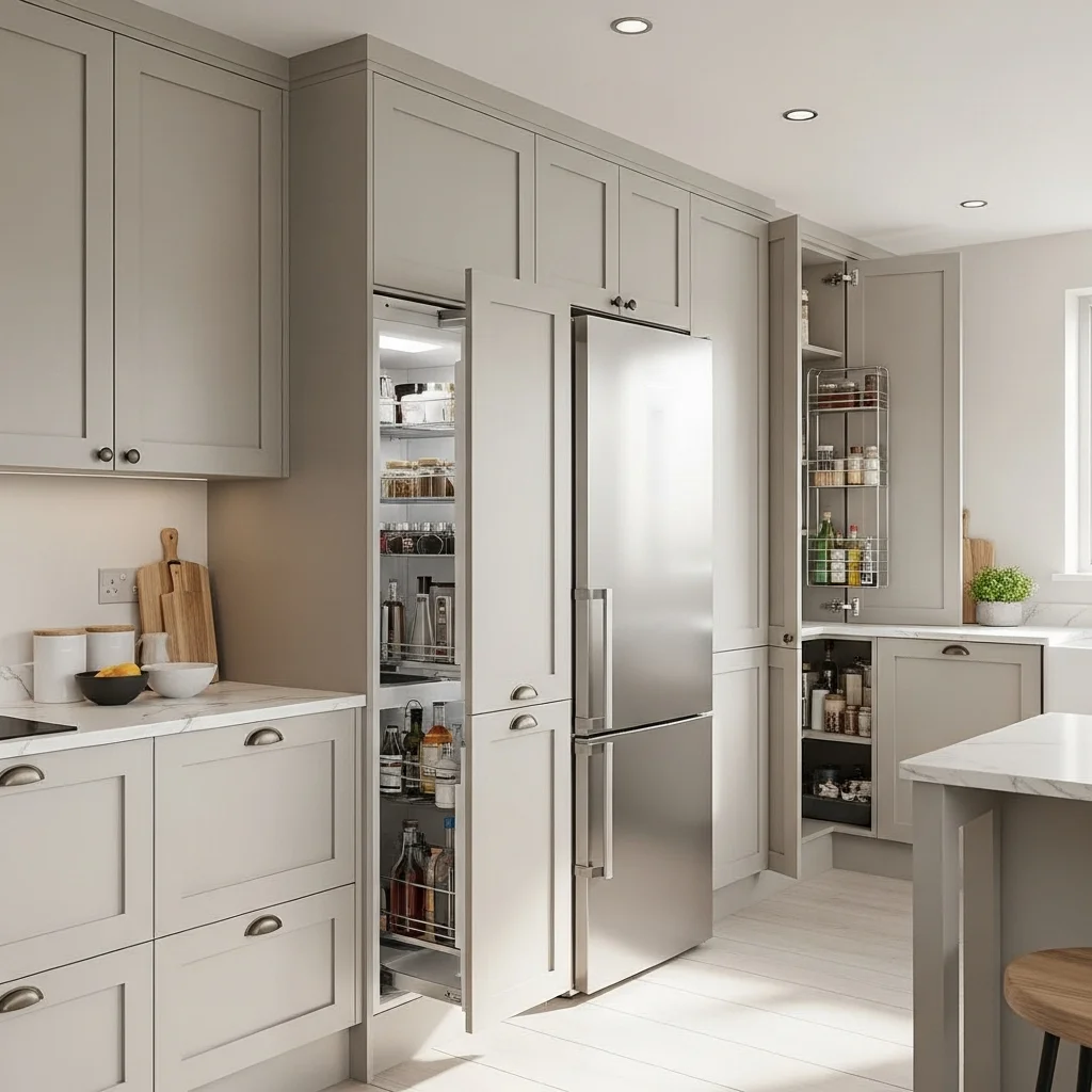 Add a Pull-Down Cabinet for Easy Reach