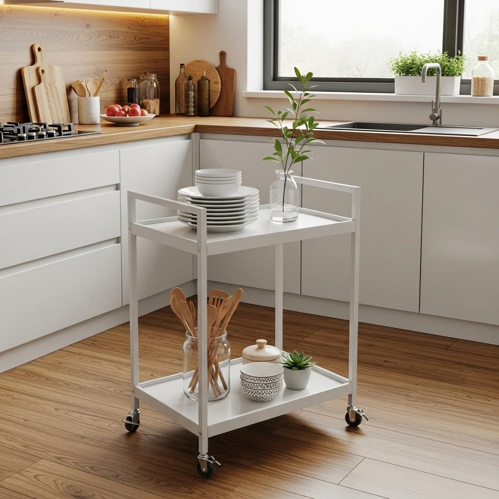  Add a Rolling Kitchen Cart