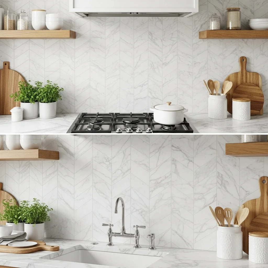  Chevron Marble Elegance