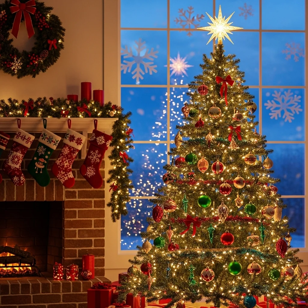 Christmas Tree Backdrop