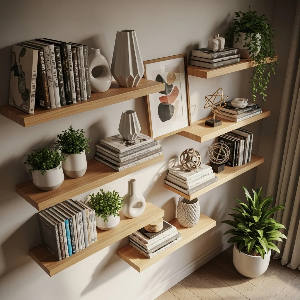  Corner Wooden Wall Shelves