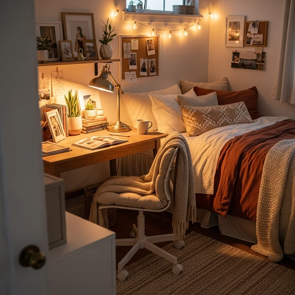  Create a Desk Area With Cozy Touches