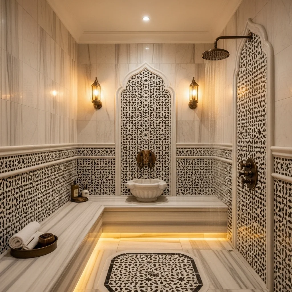 Create a Hammam-Style Shower Area