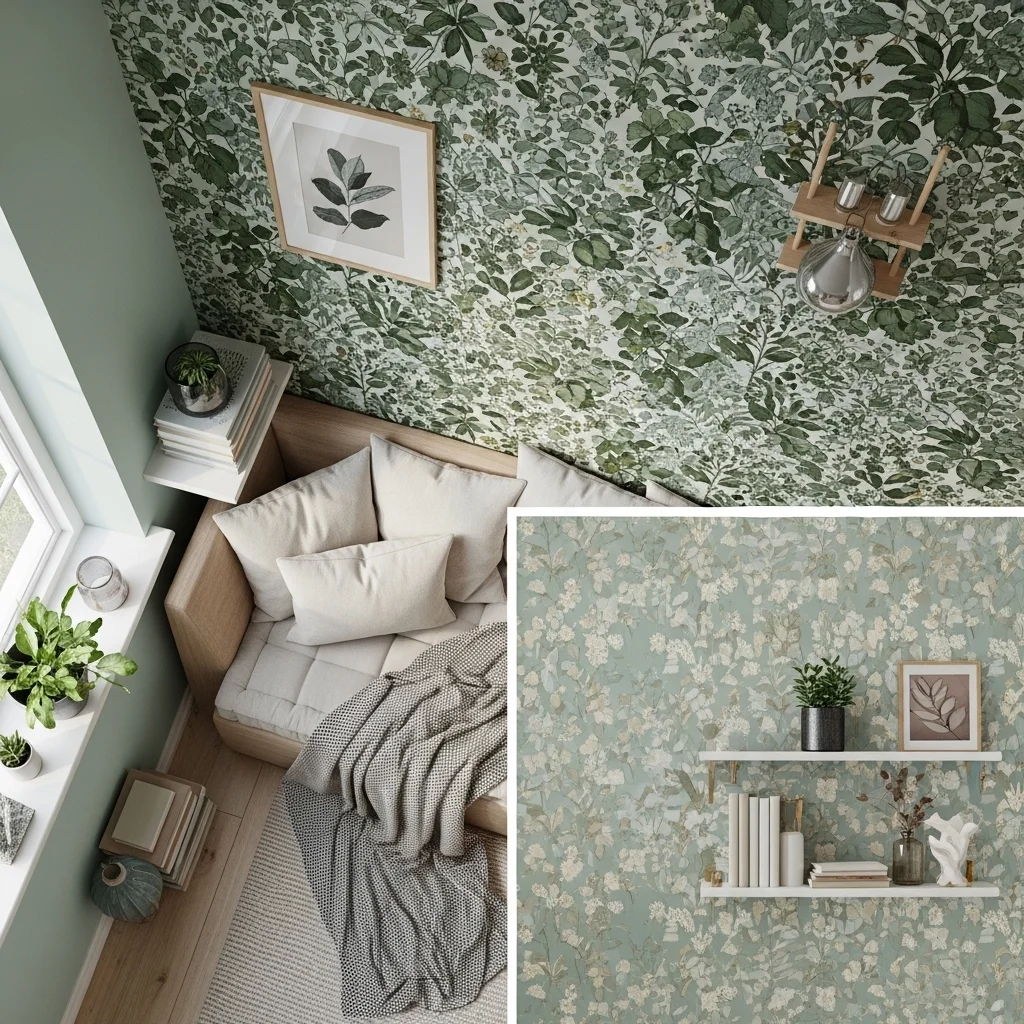  Create a Nook with Wallpaper or Paint