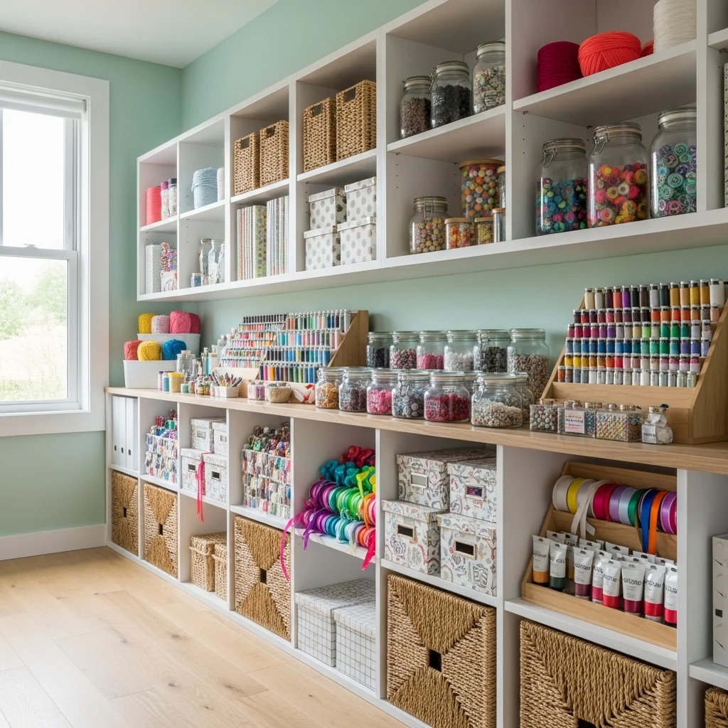  Create a Wall of Open Cube Shelves