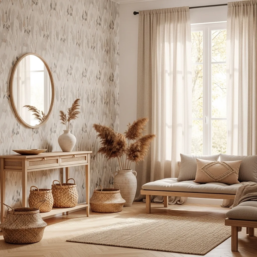  Embrace Earthy Neutrals with Subtle Patterns