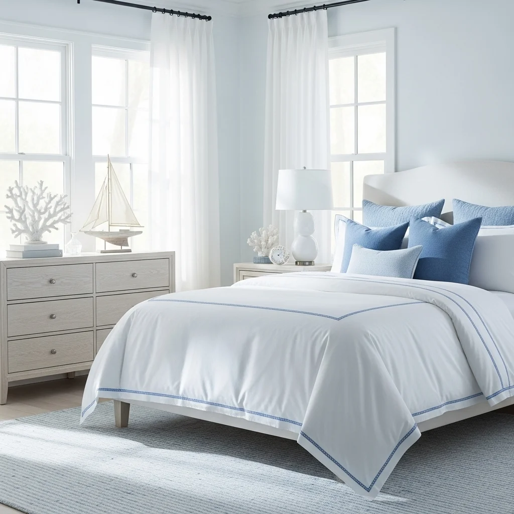 Embrace a Coastal Blue and White Theme