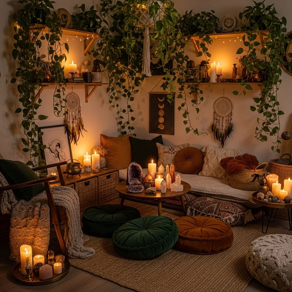 Enchanted Forest Nook with Trailing Vines