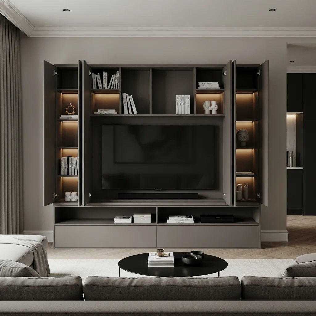 Frame the TV With Built-In Cabinetry