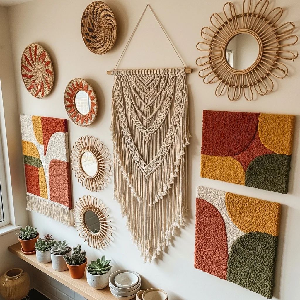 Hang Textured Wall Art or Woven Pieces