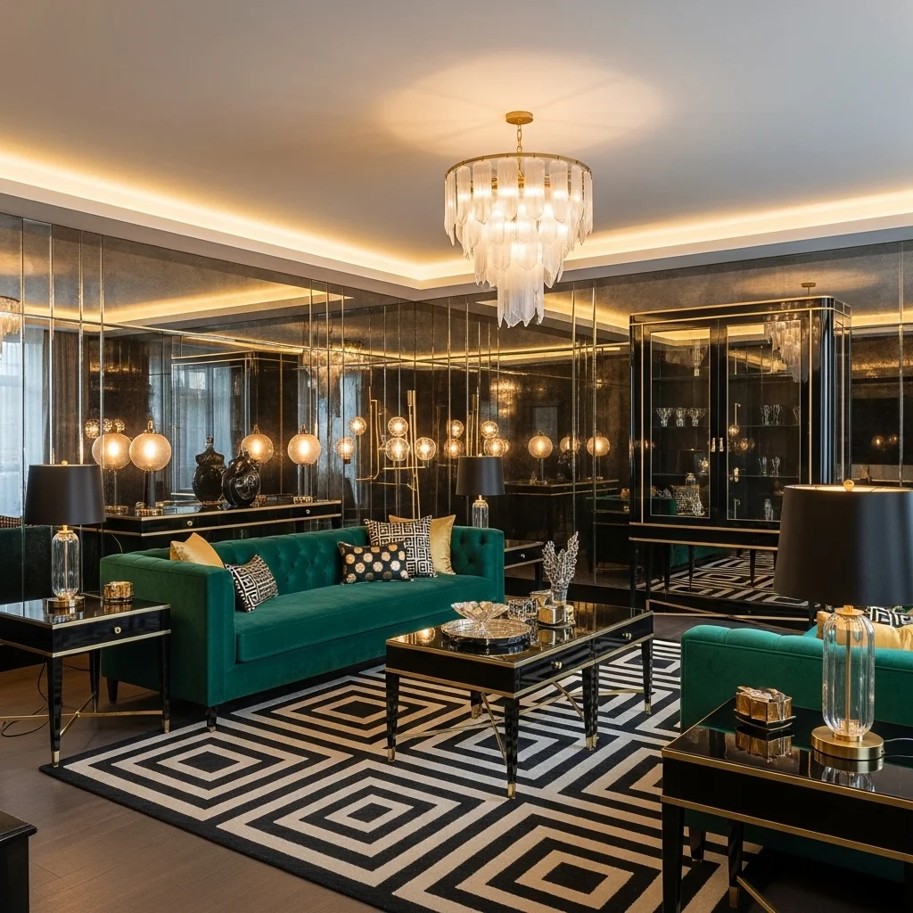 . Incorporate Black Lacquered Furniture