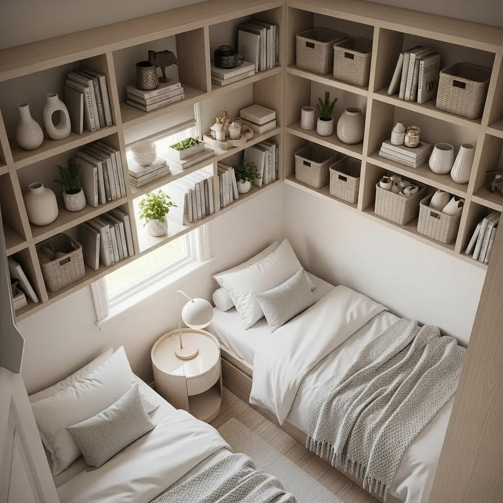  Incorporate Built-In Shelving