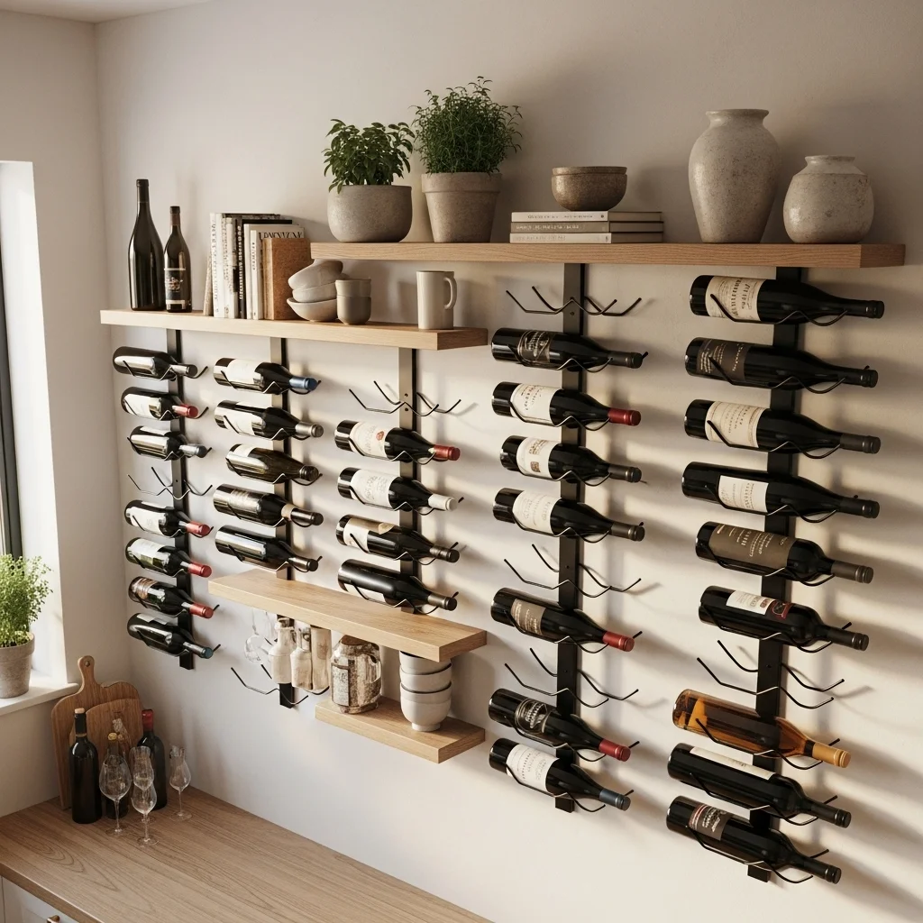 Incorporate Floating Wine Racks