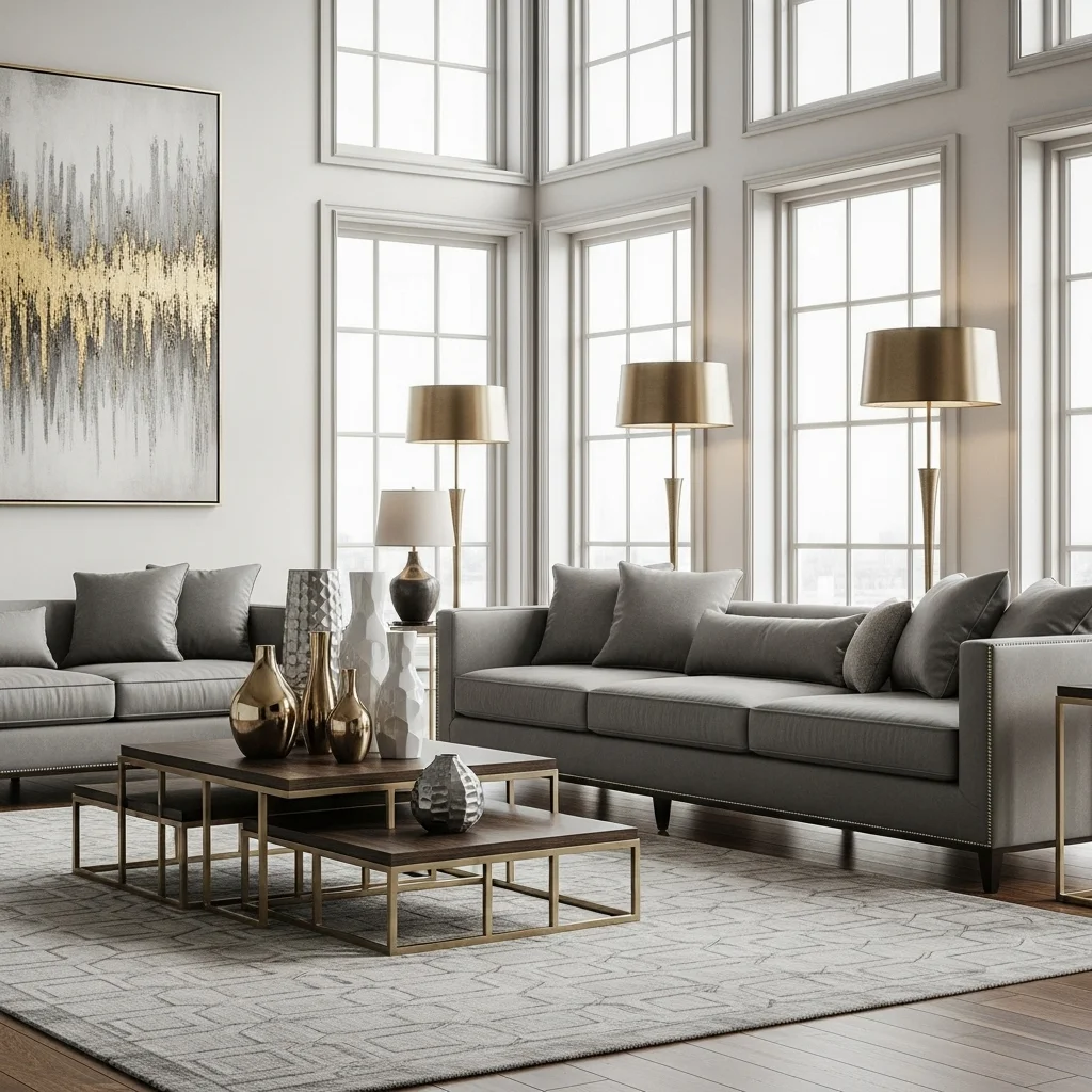 Incorporate Metallic Accents